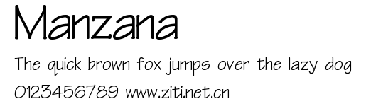 Manzana.ttf字體轉換器圖片