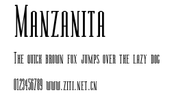 Manzanita.ttf字體轉換器圖片