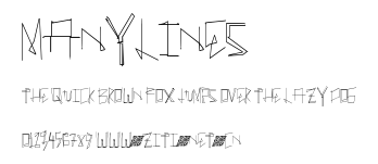 ManyLines.ttf字體轉換器圖片