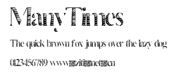ManyTimes.ttf字體轉換器圖片