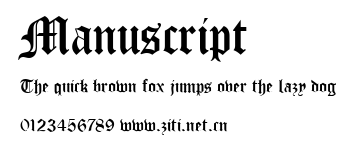 Manuscript.ttf字體轉換器圖片