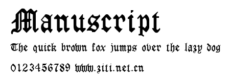 Manuscript.ttf字體轉換器圖片