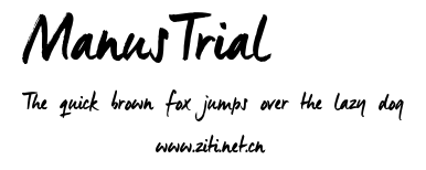 ManusTrial.otf字體轉換器圖片