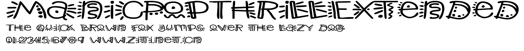ManicPopThrillExtended.ttf字體轉換器圖片