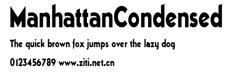 ManhattanCondensed.ttf字體轉換器圖片