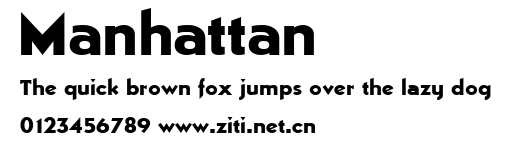 Manhattan.ttf字體轉換器圖片