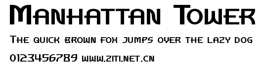 Manhattan Tower.otf字體轉換器圖片