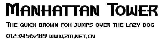 Manhattan Tower.otf字體轉換器圖片