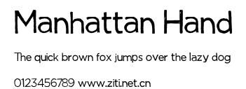 Manhattan Hand.ttf字體轉換器圖片