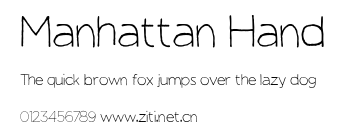 Manhattan Hand.ttf字體轉換器圖片