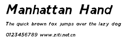Manhattan Hand.ttf字體轉換器圖片