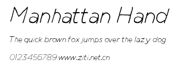 Manhattan Hand.ttf字體轉換器圖片
