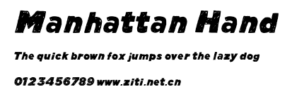 Manhattan Hand.ttf字體轉換器圖片