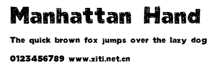 Manhattan Hand.ttf字體轉換器圖片