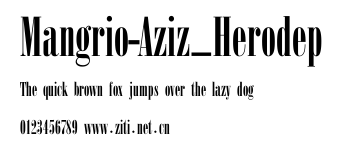 Mangrio-Aziz_Herodep.ttf字體轉換器圖片