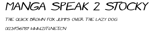 Manga speak 2 stocky.ttf字體轉換器圖片