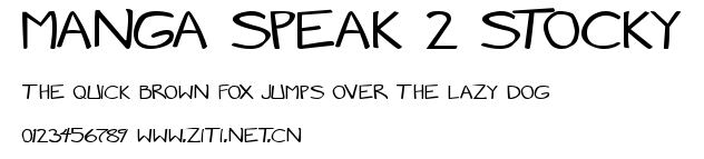 Manga speak 2 stocky.ttf字體轉換器圖片