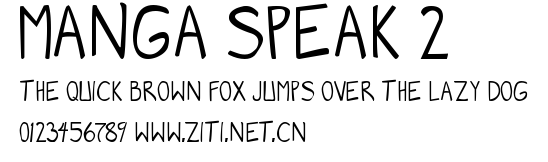 Manga speak 2.ttf字體轉換器圖片