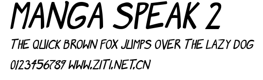 Manga speak 2.ttf字體轉換器圖片