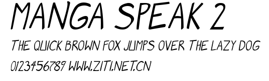 Manga speak 2.ttf字體轉換器圖片