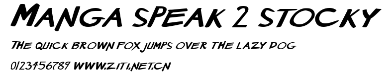 Manga speak 2 stocky.ttf字體轉換器圖片