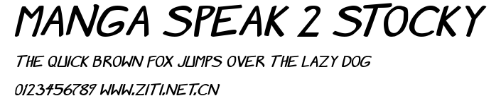 Manga speak 2 stocky.ttf字體轉換器圖片