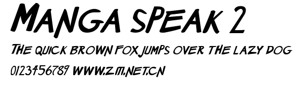 Manga speak 2.ttf字體轉換器圖片