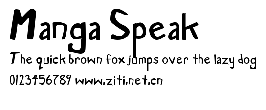 Manga Speak.ttf字體轉換器圖片