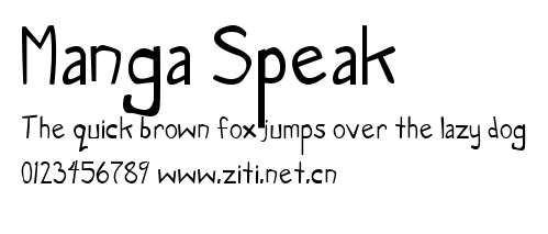 Manga Speak.ttf字體轉換器圖片