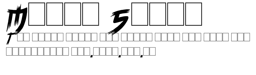 Manga Style.ttf字體轉換器圖片