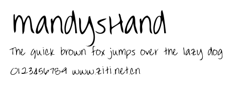 MandysHand.ttf字體轉換器圖片