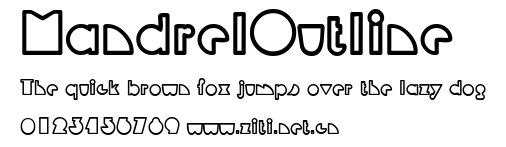 MandrelOutline.ttf字體轉換器圖片