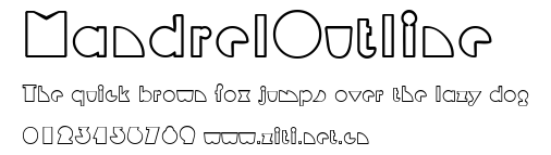 MandrelOutline.ttf字體轉換器圖片