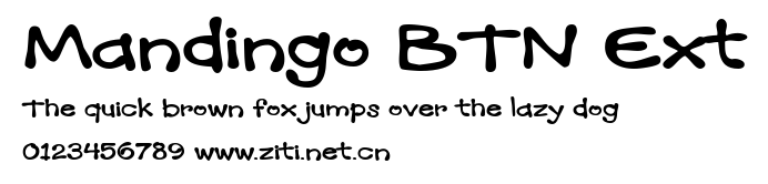 Mandingo BTN Ext.ttf字體轉換器圖片