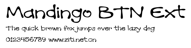 Mandingo BTN Ext.ttf字體轉換器圖片