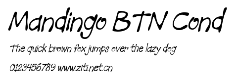 Mandingo BTN Cond.ttf字體轉換器圖片