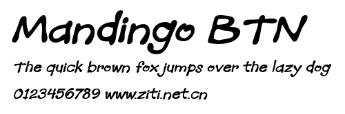 Mandingo BTN.ttf字體轉換器圖片