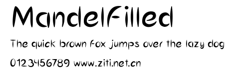 MandelFilled.ttf字體轉換器圖片