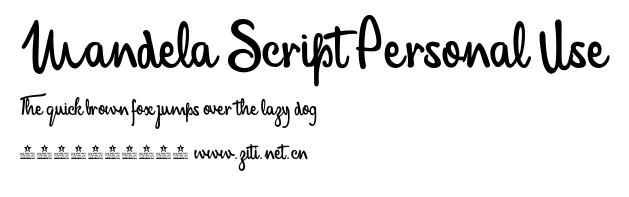Mandela Script Personal Use.otf字體轉換器圖片