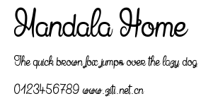 Mandala Home .ttf字體轉換器圖片