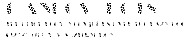 Manbow Dots.ttf字體轉換器圖片
