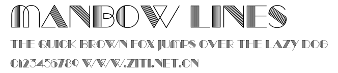 Manbow Lines.ttf字體轉換器圖片