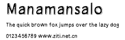Manamansalo.ttf字體轉換器圖片
