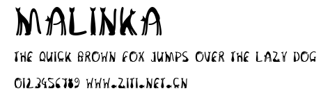 Malinka.ttf字體轉換器圖片