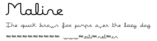 Maline.ttf字體轉換器圖片