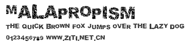 Malapropism.ttf字體轉換器圖片