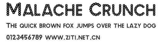 Malache Crunch.ttf字體轉換器圖片