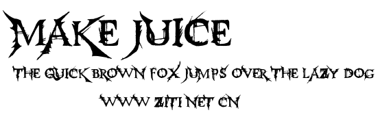 Make Juice.ttf字體轉換器圖片