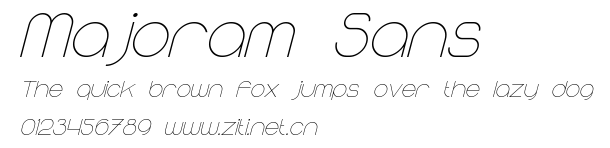 Majoram Sans.ttf字體轉換器圖片