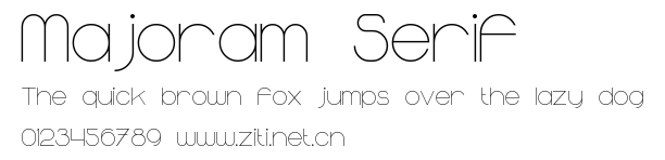Majoram Serif.ttf字體轉換器圖片